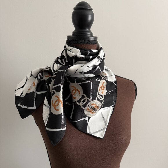 New Chanel Silk Scarf - Picture 14 of 16